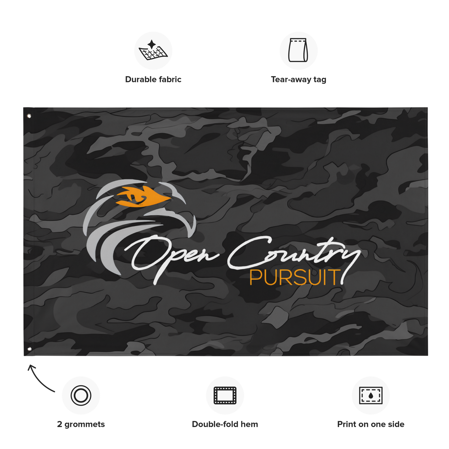 Open Country Pursuit Camo Flag